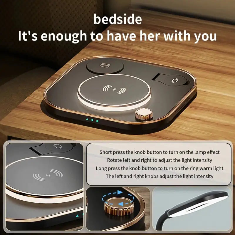 Led Desk Lamp 3 in 1 Wireless Charger
