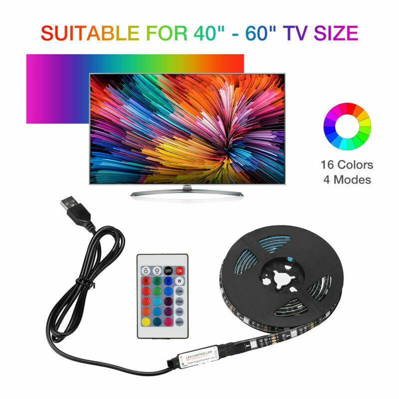 GlowFX 50CM USB 5V RGB LED Strip – Elevate Your TV and Computer Experience!"