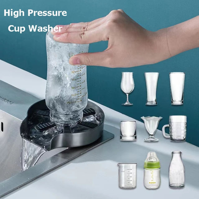 AquaShine™: The Ultimate High-Pressure Stainless Steel Glass Cleanser
