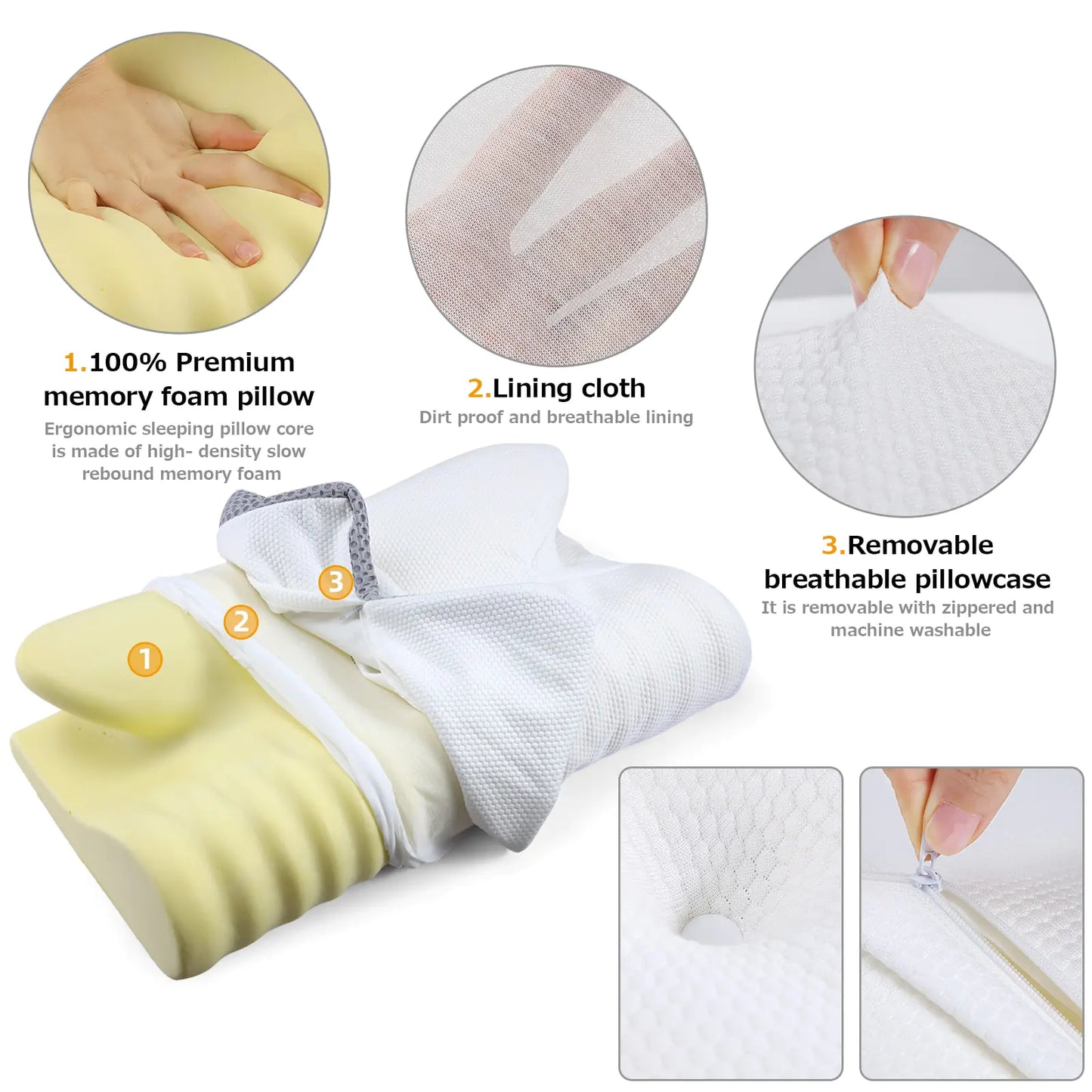 The Crown Jewel Foam Cervical Pillow