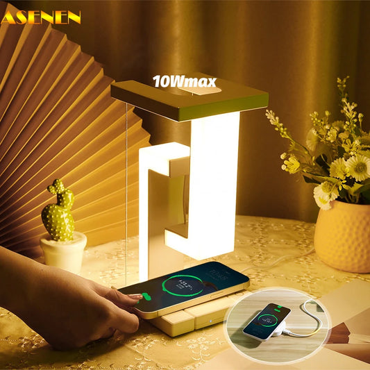 The Gravity-Defying LED Night Light & Wireless Charger
